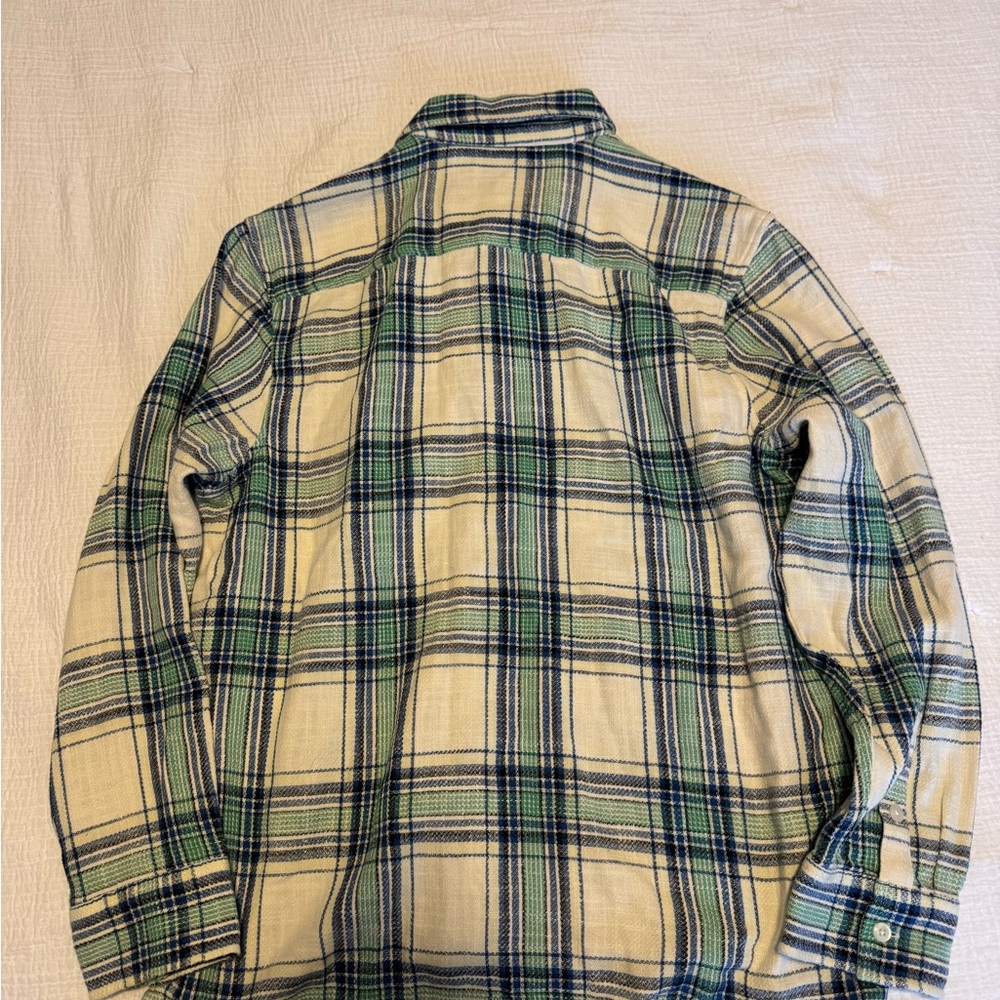 Madewell Green and Blue Plaid Men's Shirt - Picture 2 of 5